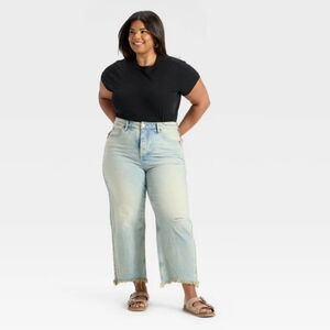 NWT Light Wash High Rise Ankle Jeans Size 26